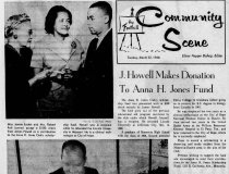 J. Howell Makes Donation to Anna H. Jones Fund